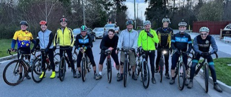 Gravel team at year end ride